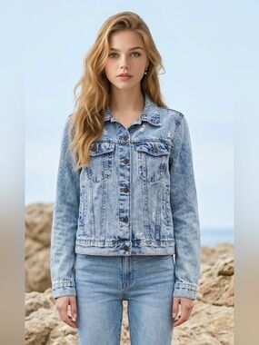 EIGHTYTWO Light Wash Denim Jacket - Faded Blue R1